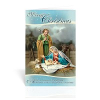 10pk - Nativity with a Stable Christmas Card  Sold in inc of 10