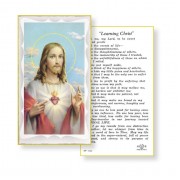 100pk - Sacred Heart of Jesus Learning Christ Prayer-Card