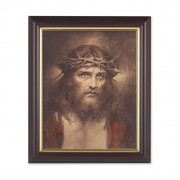 10" x 12" Walnut Frame with Gold Inside Lip and a 8" x 10" Chambers: Ecce Homo Print