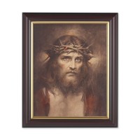 10" x 12" Walnut Frame with Gold Inside Lip and a 8" x 10" Chambers: Ecce Homo Print