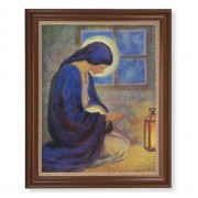 13 1/2" x 16 9/16" Walnut Finished Frame with 11" x 14" The Millenium Textured Art