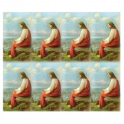Christ in Jerusalem Eight-Up Micro Perforated Bulk Prayer-Cards  - 125 sheets (1000 total cards)
