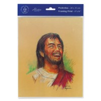 3pk - 8" x 10" Segura: Laughing Christ Print  (sold in inc. of 3)