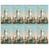 Our Lady of Fatima Eight-Up Micro Perforated Bulk Prayer-Cards  - 125 sheets (1000 total cards)