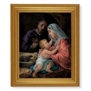 10" x 12" Gold Leaf Finish Beveled Frame with 8" x 10" The Holy Family Textured Art
