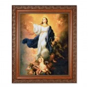 10" x 12" Ornate Wood Frame with an 8" x 10" Murillo: Immaculate Conception Print
