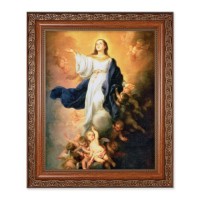 10" x 12" Ornate Wood Frame with an 8" x 10" Murillo: Immaculate Conception Print 10" x 12" Ornate Wood Frame with an 8" x 10" Murillo: Immaculate Conception Print