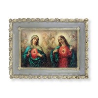 5 1/2" x 7 1/2" Rosebud Frame with The Sacred Hearts Print