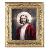 12 1/2" x 14 1/2" Ornate Gold Leaf Antique Frame with 8" x 10" Confide in Me Print