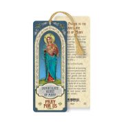Immaculate Heart of Mary Laminated Bookmark with Tassel Pack of 10