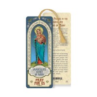 10pk - Immaculate Heart Of Mary Laminated Bookmark (Sold in INC of 10)