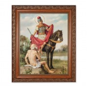 10" x 12" Ornate Wood Frame with an 8" x 10" St. Martin of Tours Print