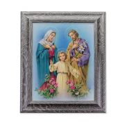 10 1/2" x 12 1/2" Grey Oak Finish Frame with an 8" x 10" The Holy Family Print