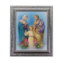 10 1/2" x 12 1/2" Grey Oak Finish Frame with an 8" x 10" The Holy Family Print 10 1/2" x 12 1/2" Grey Oak Finish Frame with an 8" x 10" The Holy Family Print