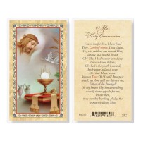 25pk - Prayer After Holy Communion Gold Stamped Laminated Holy Card  Pk 25