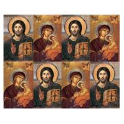 Aurora Christ Mother of God Eight-Up Micro Perforated Holy Cards