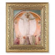 12 1/2" x 14 1/2" Ornate Gold Leaf Antique Frame with 8" x 10" Transfiguration of Christ Print