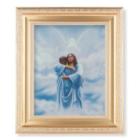 10 1/4" x 12 1/4" Satin Gold Frame with an 8" x 10" Welcome Home/Reunion Print
