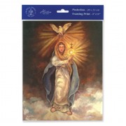 3pk - 8" x 10" Mary with Monstrance Print  (sold in inc. of 3)
