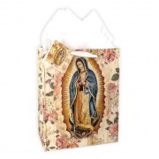 10pk - Gift Bag with Tissue Paper Our Lady of Guadalupe Medium 10" x 8" inc of 10