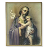 11" x 14" Gold Plaque Frame with a Saint Joseph Print 11" x 14" Gold Plaque Frame with a Saint Joseph Print