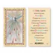 25pk - Holy Spirit Prayer-Confirmation   Gold Stamped Laminated Holy Card  Pk 25