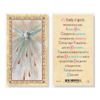 25pk - Holy Spirit Prayer-Confirmation   Gold Stamped Laminated Holy Card  Pk 25