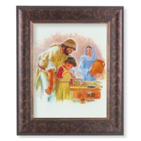 11 1/4" x 13 1/4" Art Deco Frame with an 8" x 10" Jesus the Carpenter Print