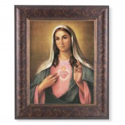 11 1/4" x 13 1/4" Art Deco Frame with an 8" x 10" The Immaculate Heart of Mary Print