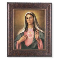11 1/4" x 13 1/4" Art Deco Frame with an 8" x 10" The Immaculate Heart of Mary Print