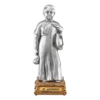 4" Pewter Statue St. Anthony Mary Claret Gift Boxed