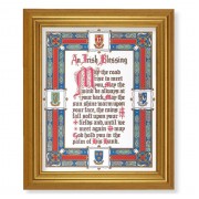 10" x 12" Gold Leaf Finish Beveled Frame with 8" x 10" Irish Blessing Textured Art