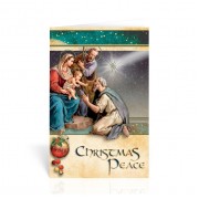 Holy Family with Shepherd Christmas Greeting Card Boxed