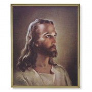 11" x 14" Gold Plaque Frame with a Sallman: Head of Christ Print