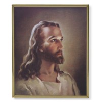 11" x 14" Gold Plaque Frame with a Sallman: Head of Christ Print