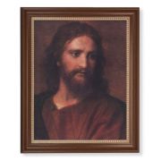 13 1/2" x 16 9/16" Walnut Finished Frame with 11" x 14" Hoffman: Christ at 33 Textured Art