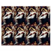 Aurora Pieta Eight-Up Micro Perforated Bulk Prayer-Cards  - 125 sheets (1000 total cards)
