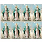 Our Lady of Grace with a Medal Eight-Up Micro Perforated Bulk Prayer-Cards  - 125 sheets (1000 total cards)