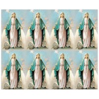 Our Lady of Grace with a Medal Eight-Up Micro Perforated Bulk Prayer-Cards  - 125 sheets (1000 total cards)