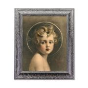 10 1/2" x 12 1/2" Grey Oak Finish Frame with an 8" x 10" Chambers: Light Of The World Print