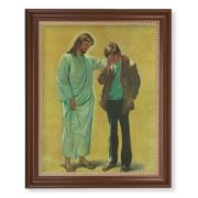 13 1/2" x 16 9/16" Walnut Finished Frame with 11" x 14" Desoto: The Pardoning Textured Art