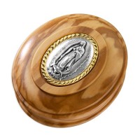 Our Lady of Guadalupe Olive Wood Keepsake Box