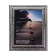 10 1/2" x 12 1/2" Grey Oak Finish Frame with an 8" x 10" Footprints Print 10 1/2" x 12 1/2" Grey Oak Finish Frame with an 8" x 10" Footprints Print