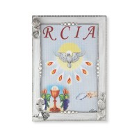 White Pearlized Holy Spirit Confirmation Photo Frame
