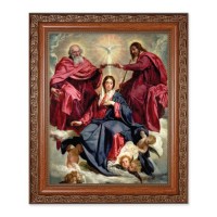 10" x 12" Ornate Wood Frame with an 8" x 10" Crowning of Mary Print