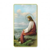 100pk - Christ Overlooking Jerusalem Prayer-Card