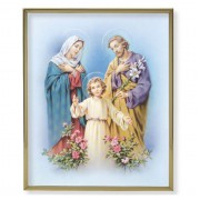 11" x 14" Gold Plaque Frame with a Holy Family Print