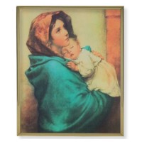 8" x 10" Gold Plaque Frame with a Ferruzzi: Madonna of the Street Print