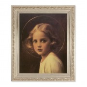 10" x 12" Ornate Silver Frame with a Chambers: Mary Most Holy Print