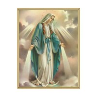 11" x 14" Gold Plaque Frame with a Our Lady of Grace Print 11" x 14" Gold Plaque Frame with a Our Lady of Grace Print